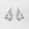 Handcrafted Scottish jewellery - Ripple to Roar stud earrings
